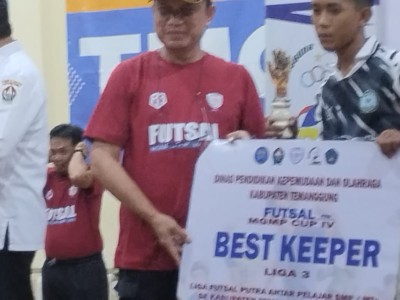best keeper Futsal Putra MGMP CUP 2024